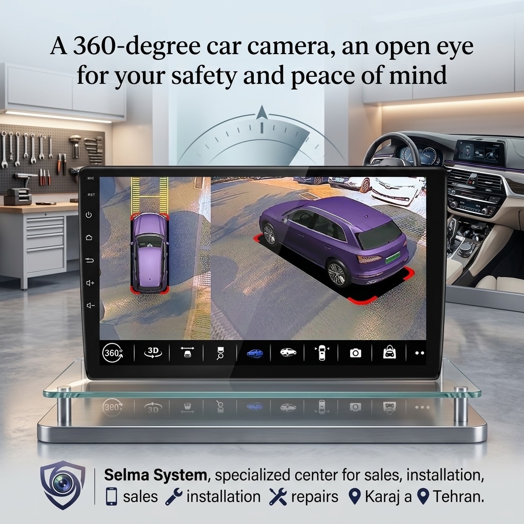 مرکز دوربین 360 درجه خودرو کرج سلماسیستم